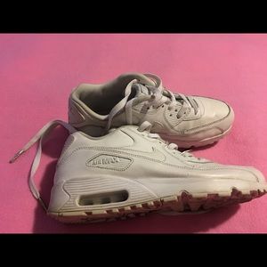 Great White Nike Air Max Shoes